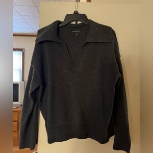 Banana Republic collared grey sweater